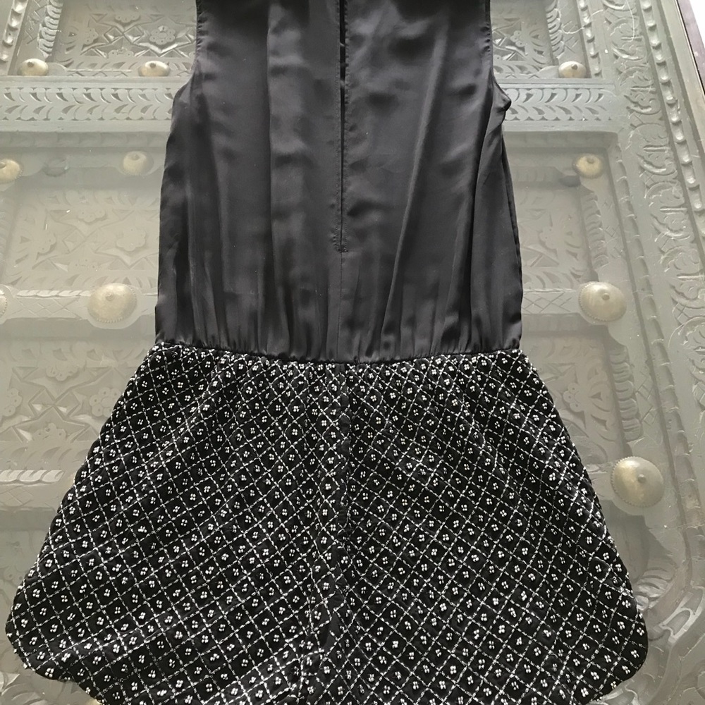 Zara Black Short Sleeveless Playsuit Jumpsuit